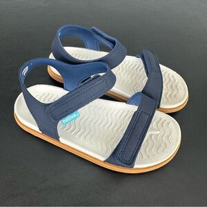 Native Kids Navy and White Sandals
